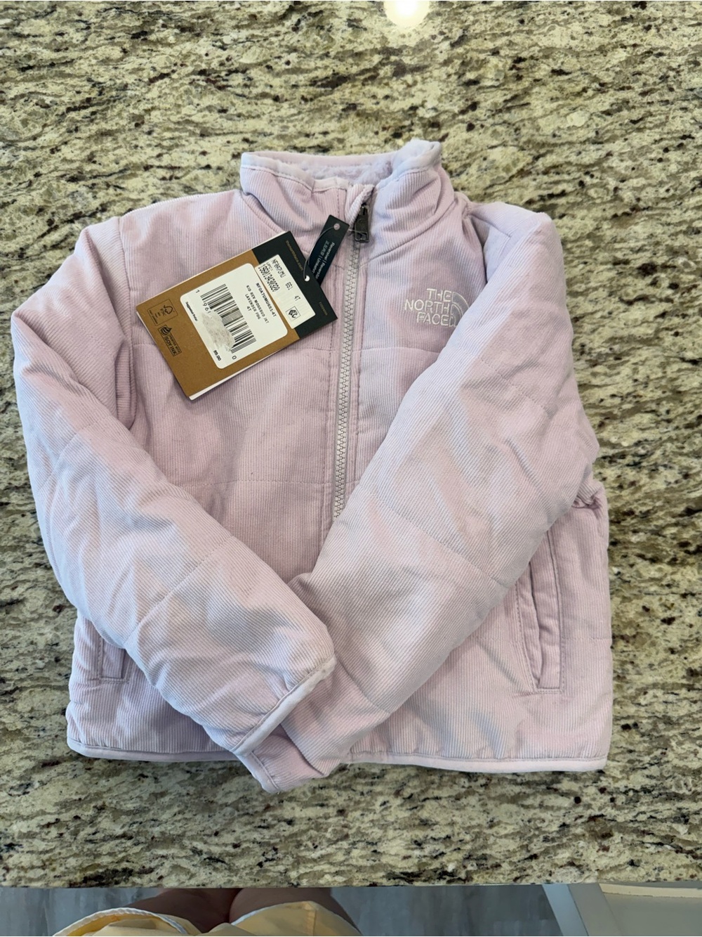 NWT The North Face Kids' Lavender Reversible Jacket Size 4T